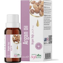 Nacario Softem Argan Yağı 20 ml | Doğal Saç ve Cilt Bakım Yağı | E Vitamini Içerikli Nem Desteği | Saç Kırıklarına Karşı | Parlaklık Veren Argan Yağı | Yüz ve Vücut Için Uygun, Harici Kullanım