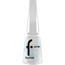 Nacario Flormar Yarı Transparan & Parlak Bitişli Simli Oje No: GL37