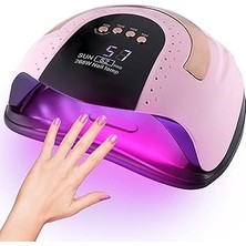 Nacario 268 W Uv LED Işıklı Lamba, Tırnak Kurutucu, Jel Cilası Için, 57 Adet Çift Işıklı Boncuklu, 4 Zamanlayıcı Ayarı ve Otomatik Sensörlü