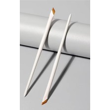Nacario 1 Adet Yeni Çekici Kaş Fırçası Dumanlı Göz Farı Kalemi Fırçası Eyeliner Çekme Burun Kontur Makyaj Fırçası