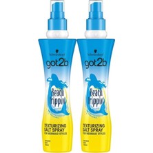 Nacario GOT2B Beach Babe Deniz Tuzu Spreyi, 2X200 Ml, Saç Bakım Seti