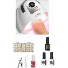 Nacario Fontenay X26 Uv Makina,kemiktips,mxbqn,tipsmakası,rubberbase,nonacid,supershine Set Beyaz