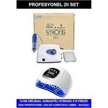 Nacario Fontenay Protez Tırnak Kalıcı Oje Seti, Strong 210 Freze Makinesi, Uv LED Kurutucu, Beyaz