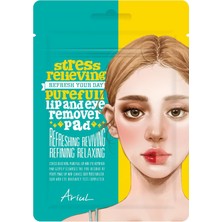 Nacario Ariul Stress Relieving Purefull Lip And Eye Remover 10 Pads-Cildi Kurutmayan Makyaj Arındırıcı Pamuk Ped