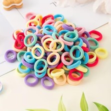 Nacario Renkli Yumuşak Saç Lastiği Seti – Kız Çocuk ve Bebekler Için Kaymaz, Saça Nazik Toka Seti (Silikon + Esnek Mini Lastikler), Dayanıklı – Okul, Günlük Kullanım ve Hediye Için Ideal”