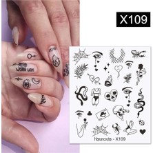 Nacario Tırnakmania Su Transferli Nail Art Sticker X109 (53013-9) 3950