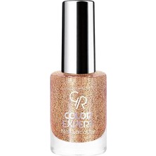 Nacario Golden Rose Color Expert Nail Lacquer Glitter No: 606 - Geniş Fırçalı Işıltılı Oje 10.2 ml