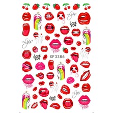 Nacario Pop Beauty Nail Art Tırnak Süsleme Sticker, Tırnak Dövmesi, Tırnak Tattoo Mor
