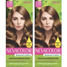 Nacario Natural Color Saç Boyası 7.334 Altın Karamel 2'li Set