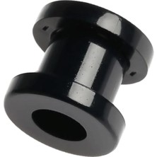 Nacario Rouge Moulin Boy Tünel Piercing, Siyah Silikon