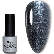 Nacario Momo Professional Kalıcı Oje S029 Parıltılı Küllü Gri 4 ml