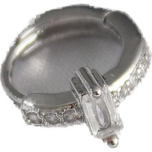 Nacario 316L Çelik Gümüş Renk Zirkon Taşlı Tragus Piercing - TJ-PR1307