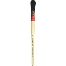 Nacario Da Vinci Siyah Keçi Kılı Oval Altın Varak Fırçası Seri 450 No:6