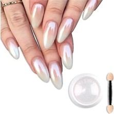 Nacario Nail Art Beyaz Inci Tozu - Aplikatör