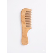 Nacario El Yapımı Doğal Ahşap Tarak, Sık Dişli, Klasik Stil, 18X6 cm