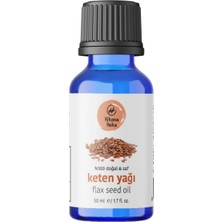 Nacario Keten YAĞI%100 Saf ve Doğal Soğuk Sıkım 50 ml (Cilt ve Saç Bakımı)