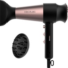Nacario Cecotec Difüzörlü Saç Kurutma Makinesi Bamba Ionicare Rockstar Retro. 2000W, Dijital Motor, 110.000 Rpm, Hafif ve Sessiz, Iyon Teknolojisi, Yoğunlaştırıcı Nozul ve Difüzör Içerir