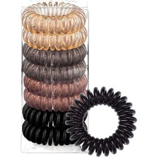 Nacario Aputue Spiral Saç Tokası, 8 Adet Spiral Saç Lastiği, Ponytail Tutucu Kıvrımlı Saç Tokaları, Kırışıksız Saç Aksesuarı, Su Geçirmez Spiral Saç Bantları, Kadınlar ve Kızlar Için (Çok Renkli 1)