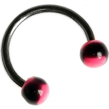 Nacario Rouge Circular Barbell 316 L Çelik Piercing TDGR00955