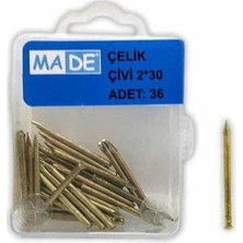 Nacario Katar Made Çelik Çivi 2X30 (1 Kutu:36 Adet) St-46
