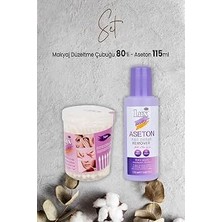 Nacario Lux Makyaj Düzeltme Çubuğu 80' Li ve Aseton 115 ml