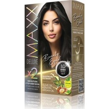 Nacario Maxx Deluxe Beauty Expert Haır Color (Keratin)'li 1 Kutu (2 x 50 Ml) (Siyah 1.0)