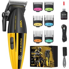 Nacario Vgr 285 Fresh Fade Erkekler Için Saç/sakal Kesme Makinesi, 9000 Rpm Profesyonel Kuaför Makası, Saç Kesimi Için, Kablosuz Küçük Düzeltici, Hafif, Çok Yönlü Berber Seti, LED Ekranlı