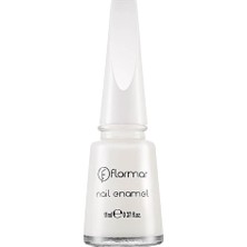 Nacario Flormar Nail Enamel 319 White Dance Oje