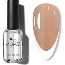 Nacario Momo Professional French Cover Rubber Base Coat FC13, Işıltılı Nude 10 ml