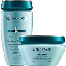 Nacario Kerastase Résistance Bain Force Architecte Şampuan 250 ml + Force Architecte Maske 200 ml Set