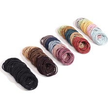 Nacario 500 Adet Ince Saçlar Için Saç Tokası - 2 mm x 4 cm Premium Naylon Siyah Saç Tokası Toplu Kadın Kız Küçük At Kuyruğu Tutucuları Erkek Saç Elastik Bant (Çok Renkli)