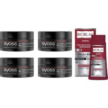 Nacario Syoss Matt Fiber High Control Mat Wax 100 ml 4 Adet + Bioblas Forte Dökülme Karşıtı 360 ml Şampuan Seti 89077645