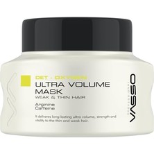 Nacario Vasso Saç Maskesi | Ince Telli ve Zayıf Saçlar | Hacimlendirici, Nemlendirici | Det-Oxygen 150 ml