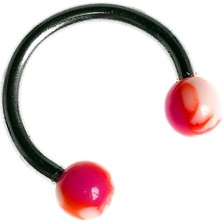 Nacario Rouge Circular Barbell 316 L Çelik Piercing TDGR00951