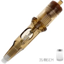 Nacario Kwadron 1211 Semlt 11SEMLT Long Taper Kartuş Dövme Iğnesi 20 Adet