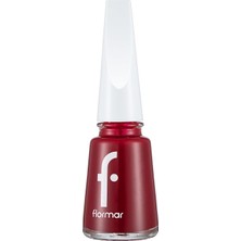Nacario Flormar Klasik Parlak Bitişli Yüksek Pigmentli Oje - Nail Enamel -406 Dark Red New- 8682536036009
