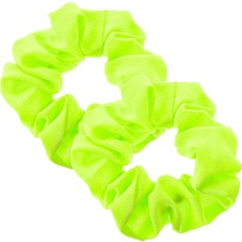 Nacario Lusofie 2 Adet Sarı Scrunchie Düz Renkler Saç Bağları Elastik Sarı Scrunchy Saç Scrunchies Saç Aksesuarları Kadınlar ve Kızlar Için