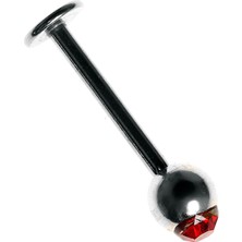 Nacario Rouge Labret Stud Zirkon Taşlı Piercing TDGR00947