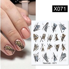 Nacario Tırnakmania Su Transferli Nail Art Sticker X071 (50127-29) 3919