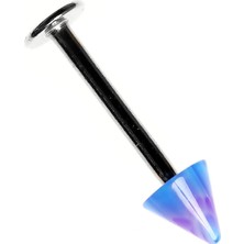 Nacario Rouge Labret Stud Çelik Spike Piercing TDGR00927
