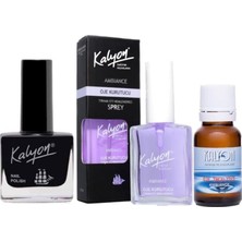 Nacario Kalyon Oje 213 + Oje Kurutucu Sprey 17 ml + Oje Çözücü