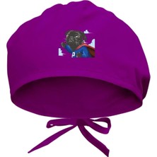Nacario Super Pug Baskılı Cerrahi Bone - Doktor ve Hemşire Bonesi Hastane Bonesi