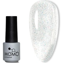 Nacario Momo Professional Kalıcı Oje S006 Renkli Simli Şeffaf 4 ml