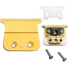 Nacario Babyliss FX787 ve FX726 Düzeltici, FX707Z Babyliss Pro Barberoloji Düzeltici Bıçağı Için Yedek Bıçaklarla Uyumlu Gold Fx Serisi Yedek Seramik Bıçak…