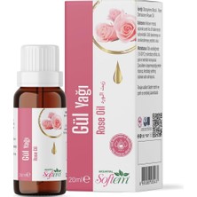 Nacario Softem Gül Yağı 20ML | Saf Rosa Damascena Yağı Içeriği | Distilasyon Yöntemiyle Elde Edilen Doğal Aromaterapi Yağı | Cilt ve Saç Bakımı Için Uygun | Ferahlatıcı ve Rahatlatıcı Etki