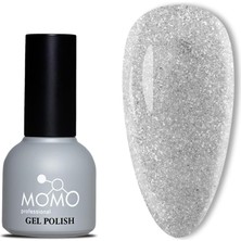 Nacario Momo Professional Disko Kalıcı Oje D001 Gümüş 10ML, Reflective Flash Gel Polish