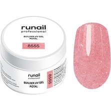 Nacario Runail Professional Protez Tırnak Jeli Uv Builder Gel Potal Pembe 15GR. 8555