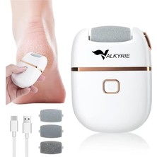 Nacario Valkyrie Şarjlı Pedikür Makinesi Nasır Giderici Elektrikli Ayak Törpüsü Type-C 3 Başlıklı Taşınabilir