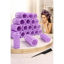 Nacario Transformacion Kafes Gece Bigudisi Isısız Saç Şekillendirme Doğal Bukle Bigudisi 20 Adet 720025 Pembe
