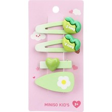 Nacario Miniso 4'lü Renkli Şirin Saç Tokası Seti